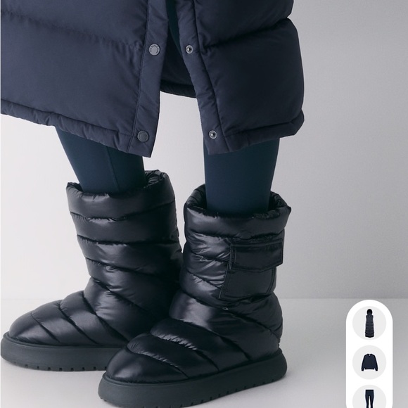 Aritzia black Long Puffer Vest - Picture 3 of 7